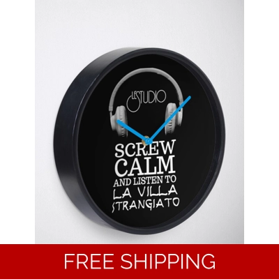 Clock Black La Villa White